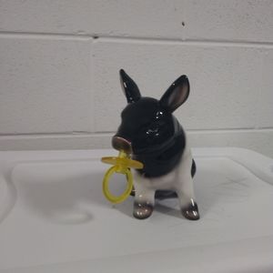 Vintage Black & White Piggy Bank